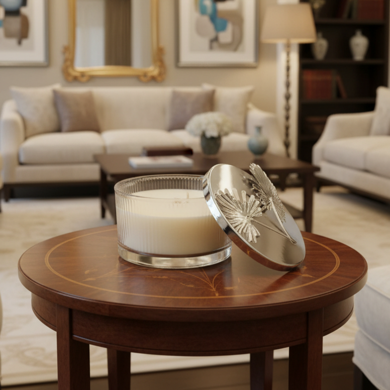 Fluer Blanche | Scented Pure Soy Candle with Lid ICHKAN by Day To Day