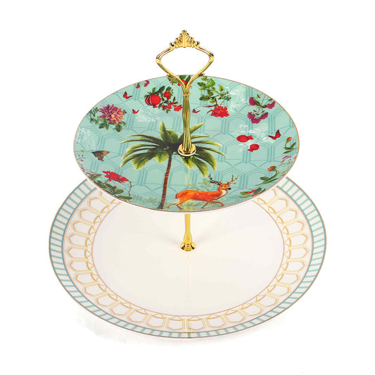 2 Tier Dessert Platter | Forest Glory | Ichkan Roots