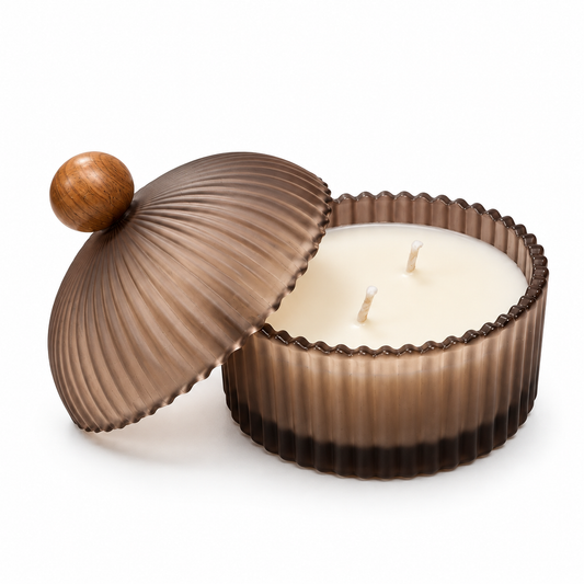 Golden Hous Scented Soy Wax Candle with Lid | Smokey Black ICHKAN by Day To Day