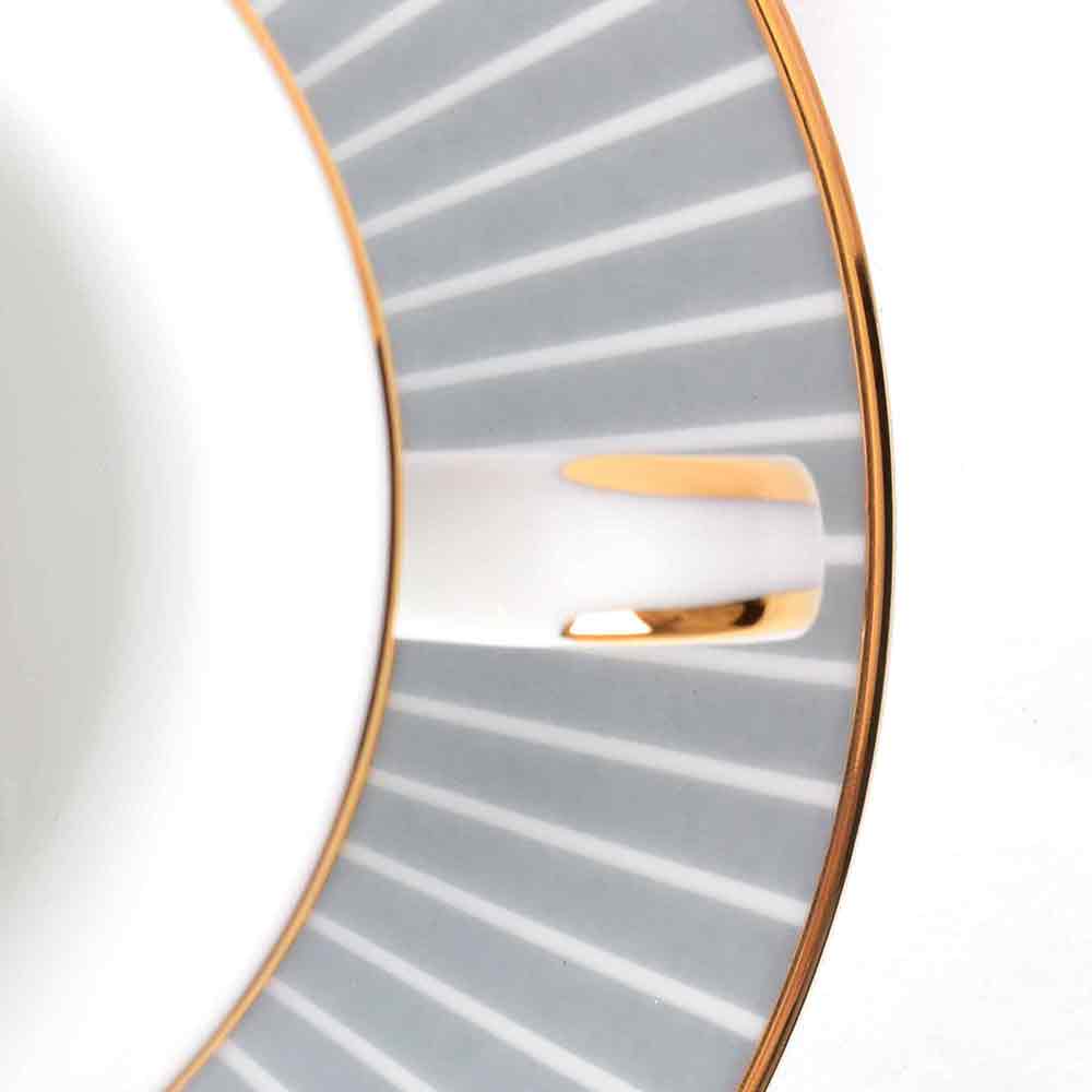 Tea Cup and Saucer Set 12 Pcs Bell Shape | Grey | Grey Iris ICHKAN by Day To Day