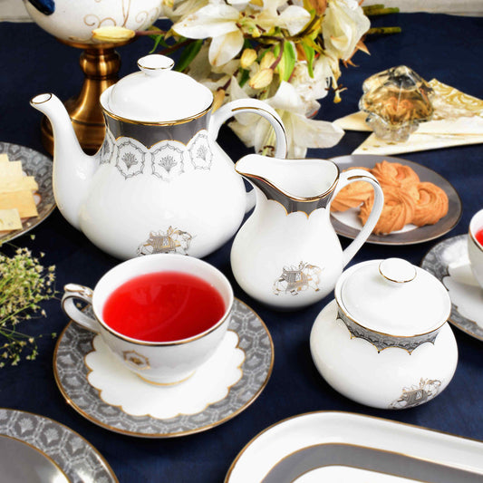 Tea Set 17 pc | Grey | Grey Legacy ICHKAN