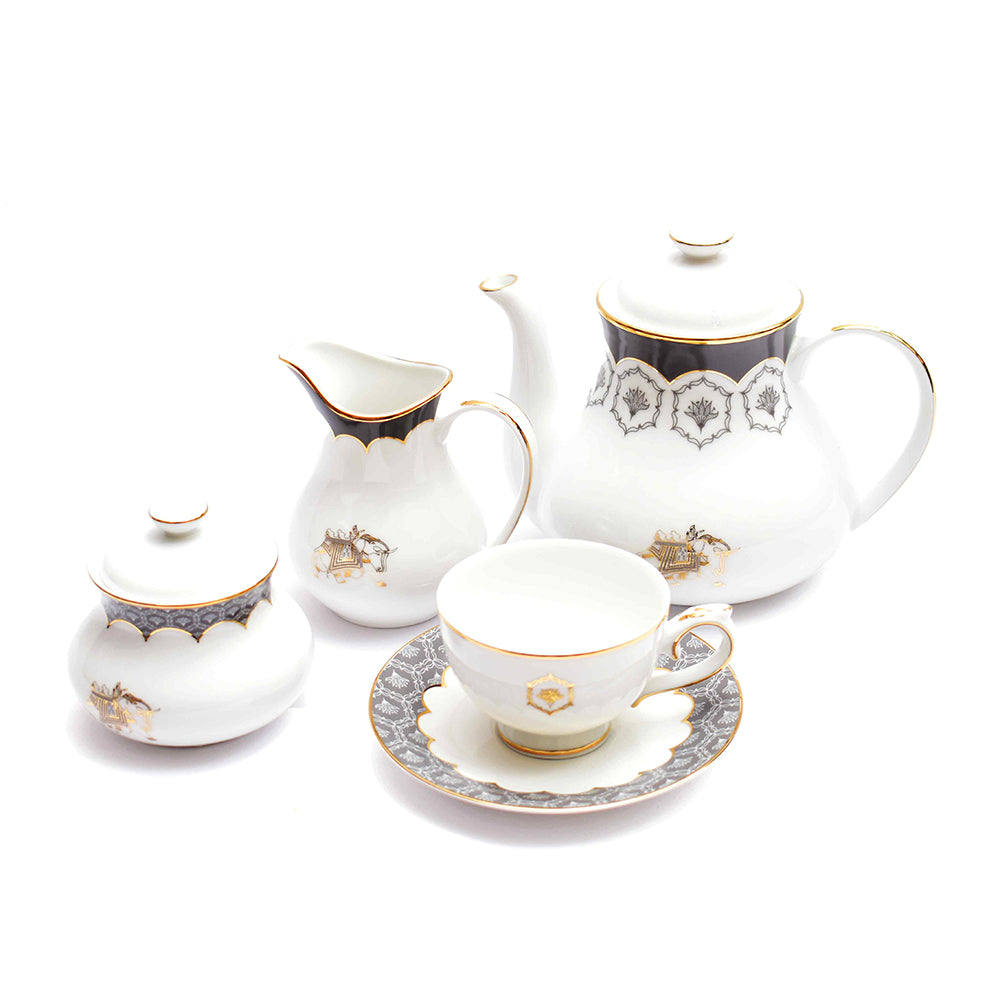 Tea Set 17 pc | Grey | Grey Legacy ICHKAN