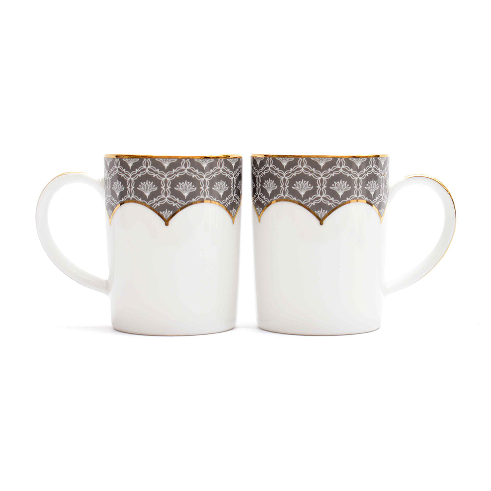 Slim Coffee Mug Set of 2 | Grey | Grey Legacy ICHKAN by Day To Day