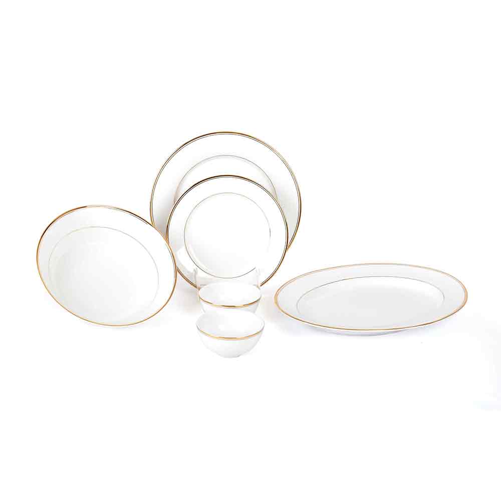 21 pc Dinner set Georgian Shape | Gold | Infinity Gold ICHKAN by Day To Day