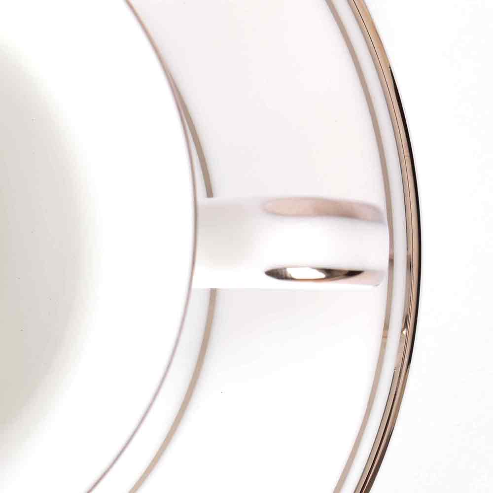 Tea Cup and Saucer Set 12 Pcs  | Platinum | Infinity Platinum ICHKAN by Day To Day