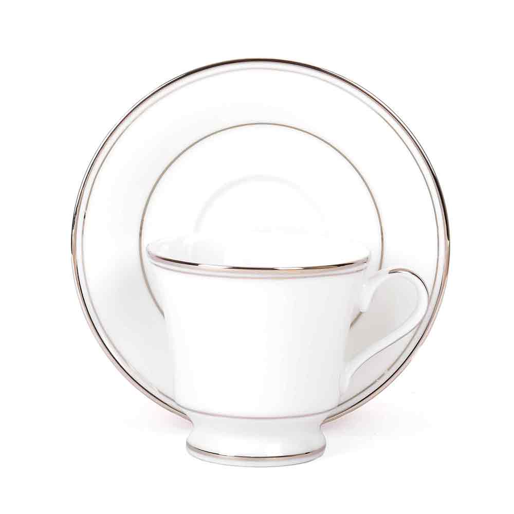 Tea Cup and Saucer Set 12 Pcs  | Platinum | Infinity Platinum ICHKAN by Day To Day