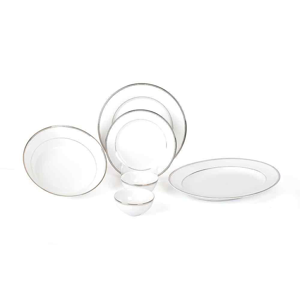 21 pc Dinner set Georgian Shape | Platinum | Infinity Platinum ICHKAN by Day To Day