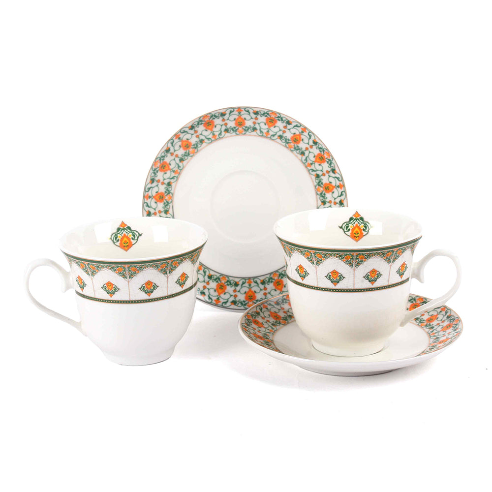 Tea Cup and Saucer Set 12 Pcs | Jashn | Ichkan Roots