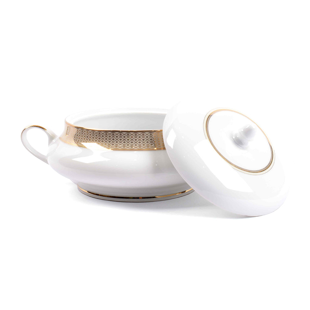 Porcelain Dinner Set 41pc | Gold | Jewel Cream ICHKAN by Day To Day