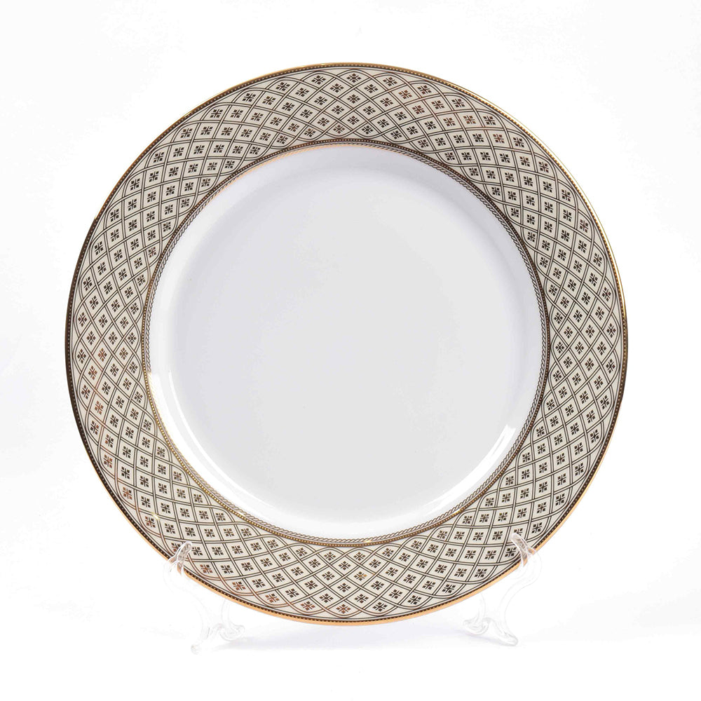 Porcelain Dinner Set 41pc | Gold | Jewel Cream ICHKAN by Day To Day