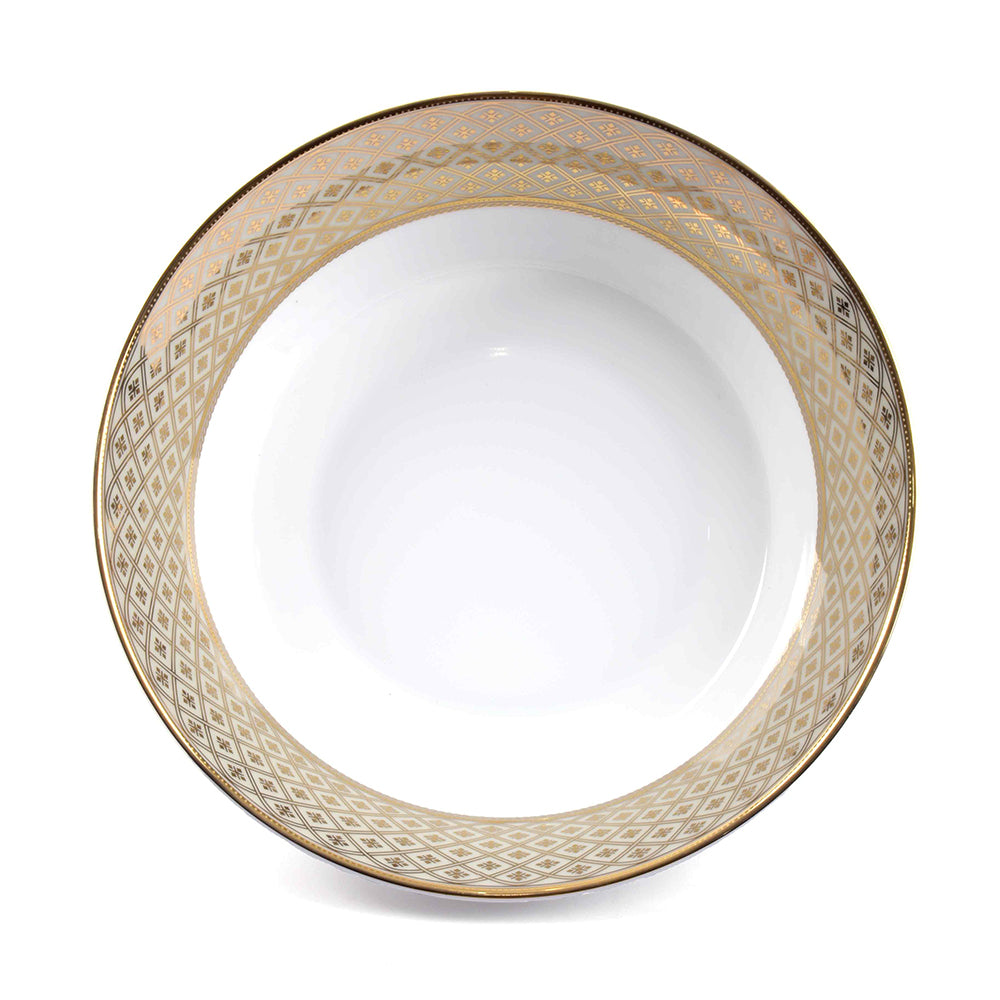 Porcelain Dinner Set 41pc | Gold | Jewel Cream ICHKAN by Day To Day