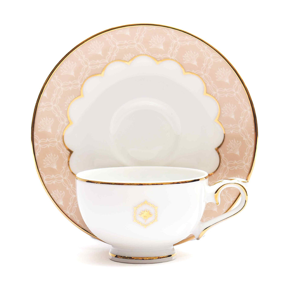 Macchiato Cup & Saucer 12 Pcs - Gift Box | Peach | Peach Legacy ICHKAN