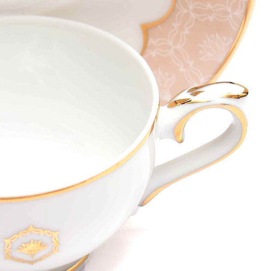 Macchiato Cup & Saucer 12 Pcs - Gift Box | Peach | Peach Legacy ICHKAN