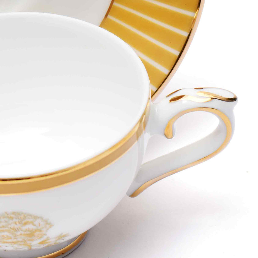 Macchiato Cup & Saucer 12 Pcs - Gift Box | Yellow | Mustard Iris ICHKAN