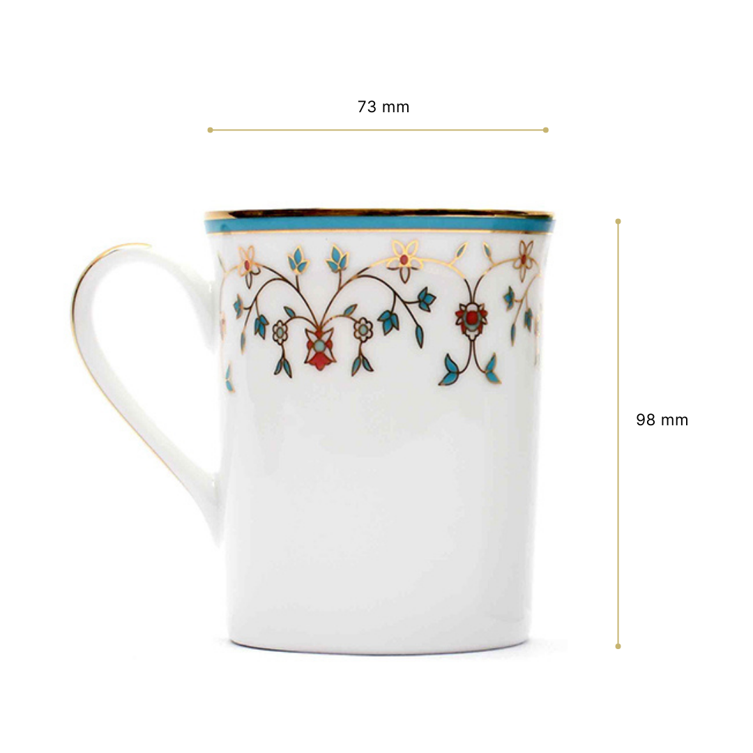 Classic Coffee Mug Set of 6 | Blue | Mavi ICHKAN