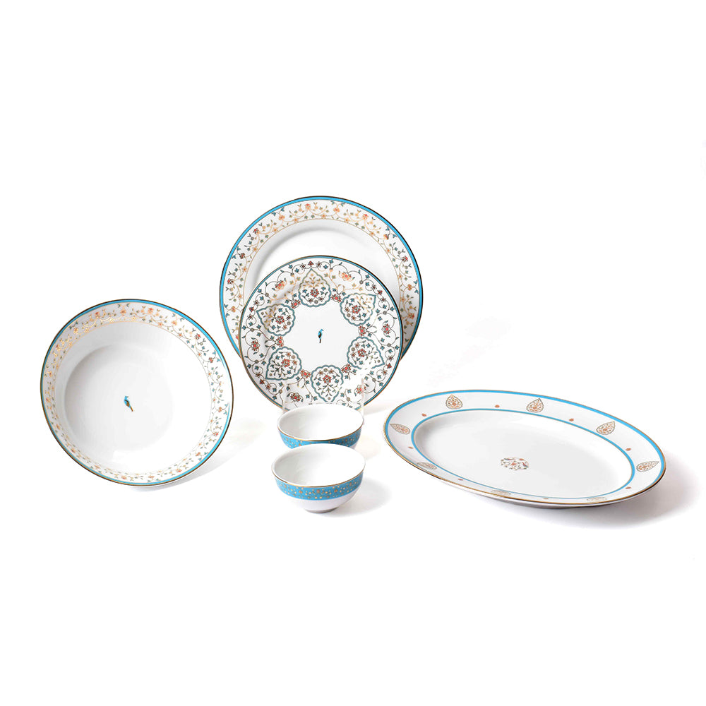 21 pc Dinner set | Blue | Mavi ICHKAN