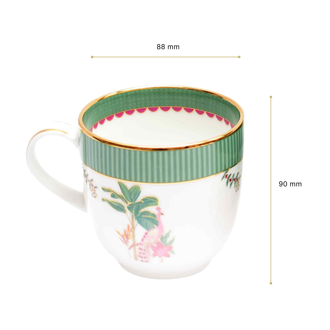 Pete's Coffee Mug Set of 6 | Green | Mayura ICHKAN