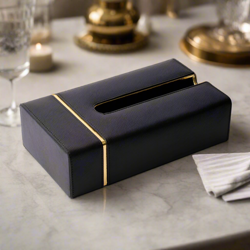 Rectangle tissue Box | Black | Midnight ICHKAN by Day To Day