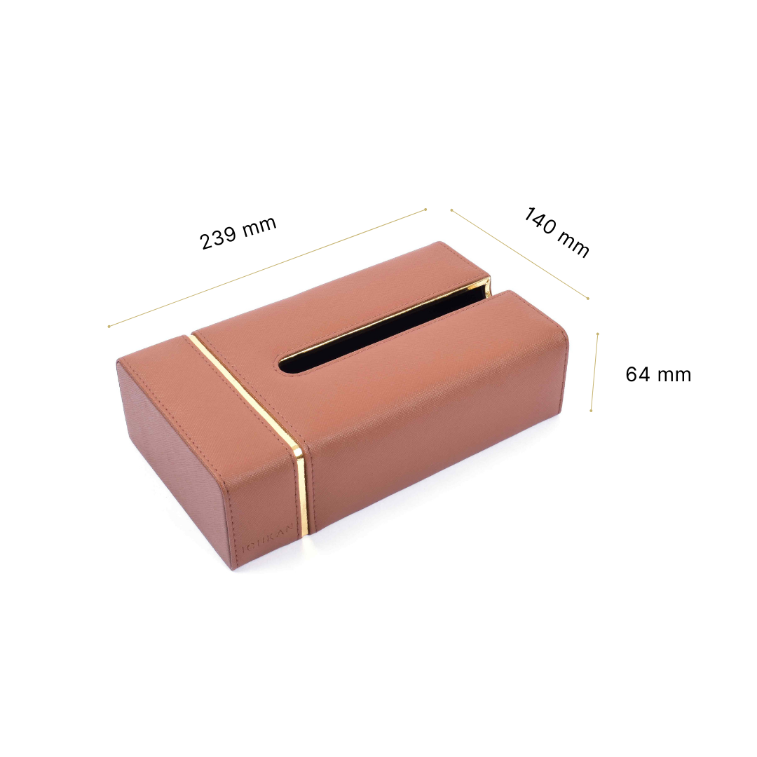 Rectangle tissue Box | Brown | Midnight