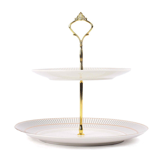 2 Tier Dessert Platter | Monarchy Grey | Ichkan Roots