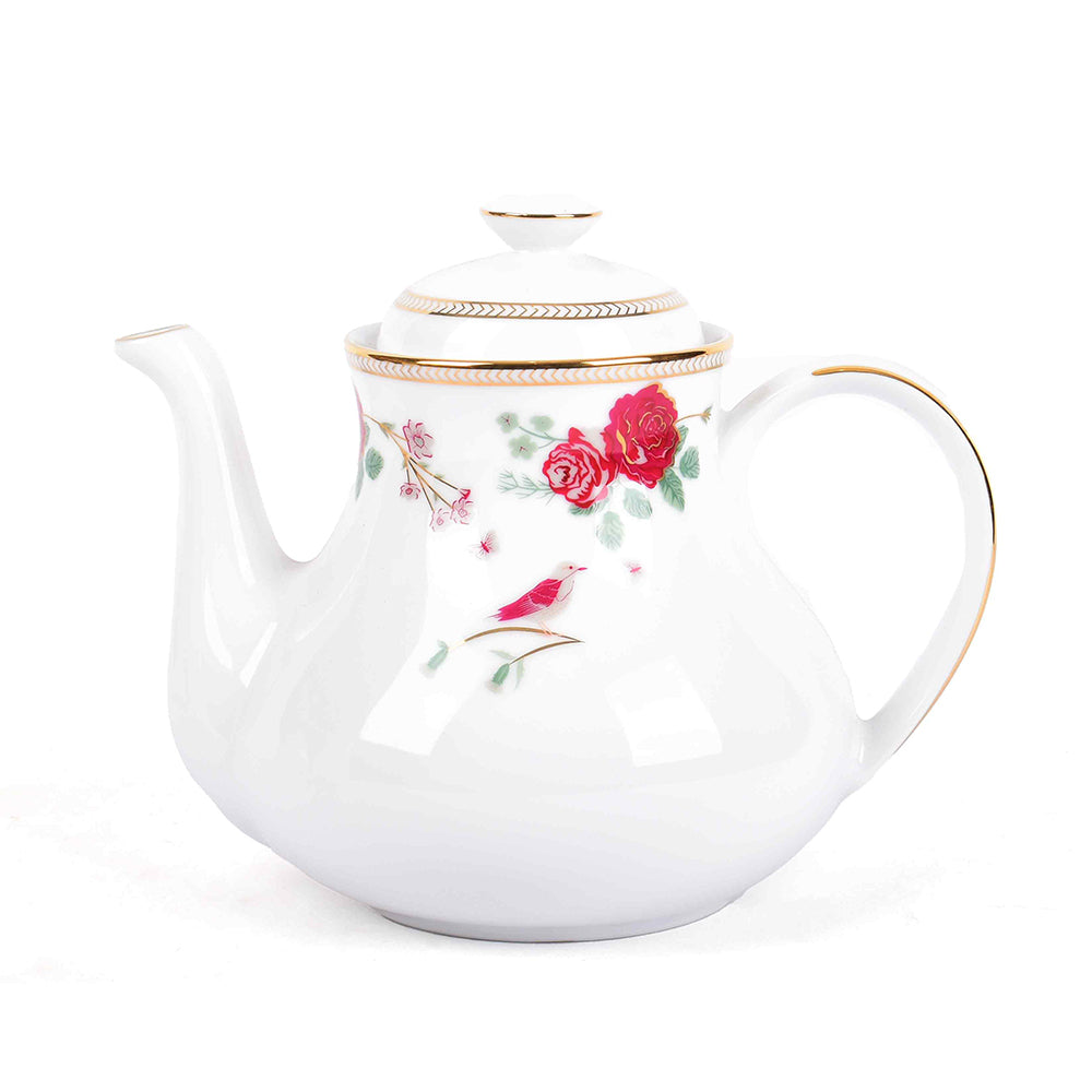 Tea Set 17 Pcs | Red | Mughal Garden ICHKAN by Day To Day