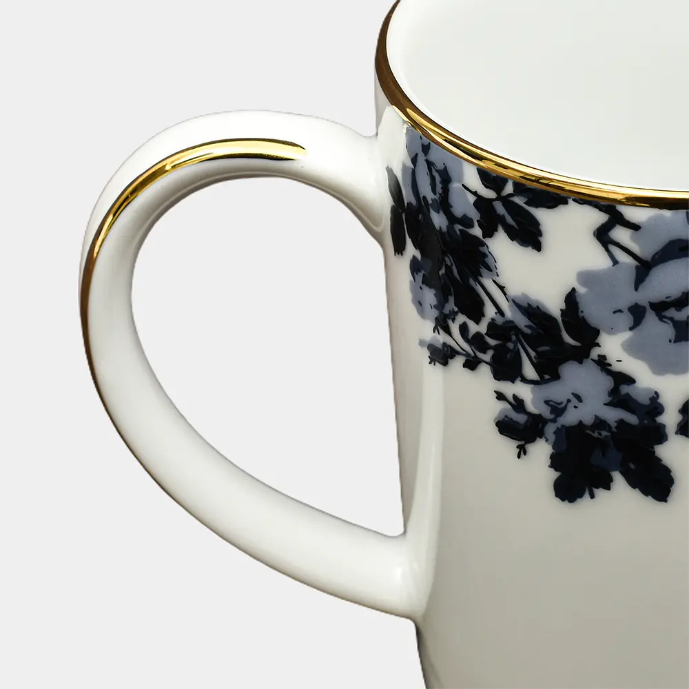 Mug Set 2pc with Gift Box | Blue | Zeneta Leaves ICHKAN