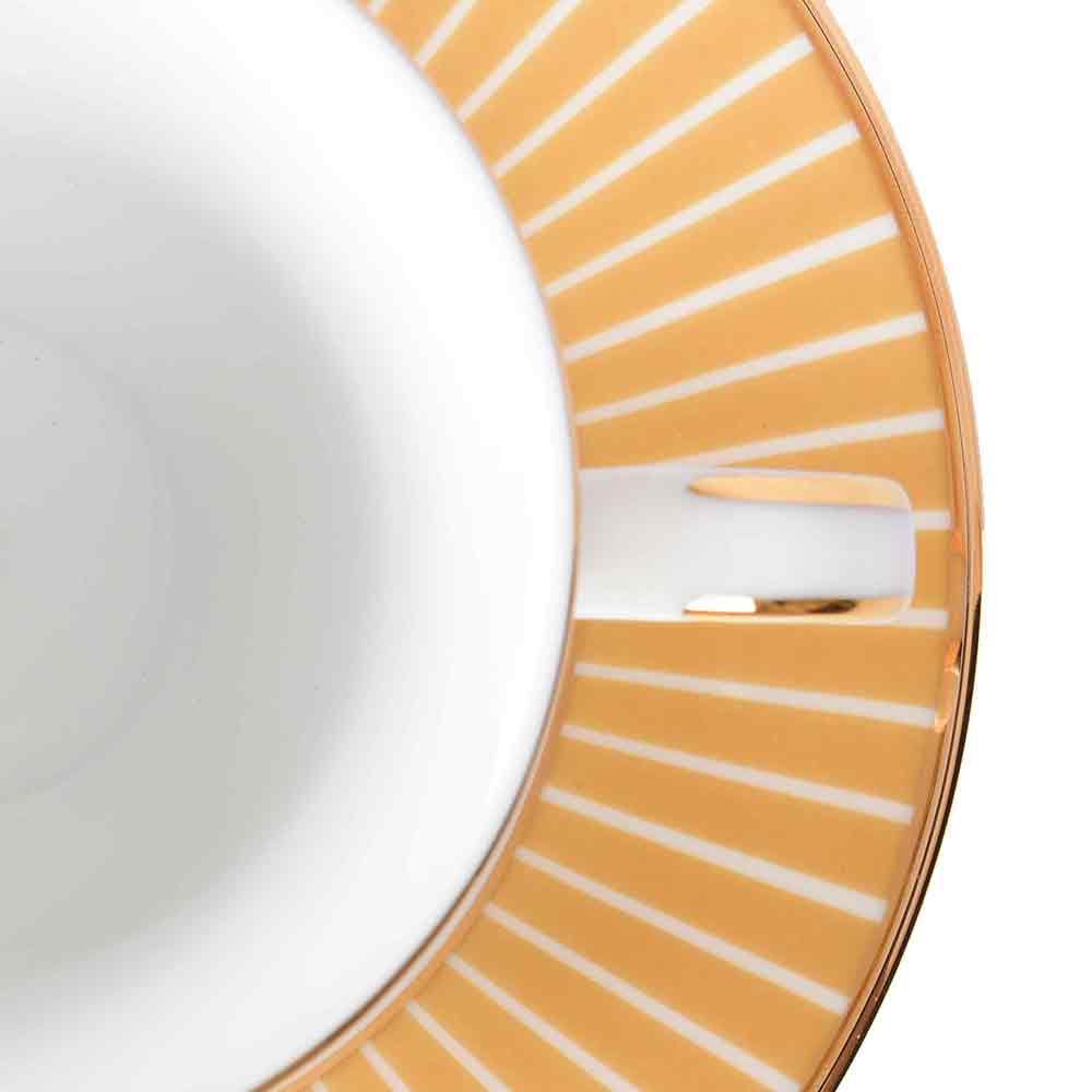Tea Cup and Saucer Set 12 Pcs Bell Shape | Yellow | Mustard Iris ICHKAN by Day To Day