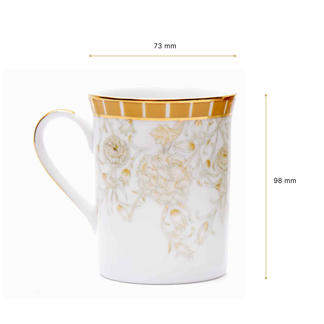 Classic Coffee Mug Set of 6 | Yellow | Mustard Iris ICHKAN