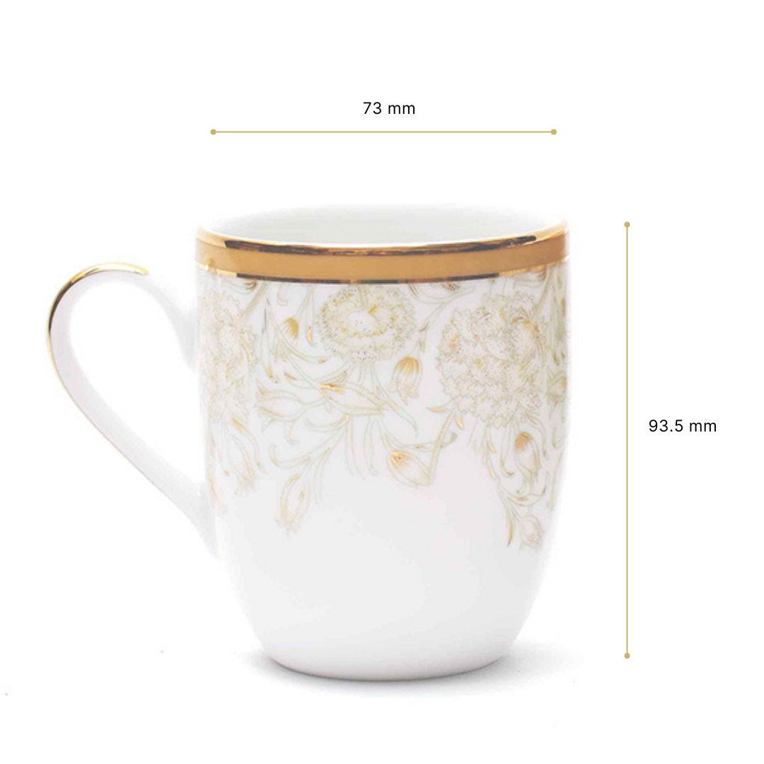 Coupe Coffee Mug Set of 6 | Yellow | Mustard Iris ICHKAN