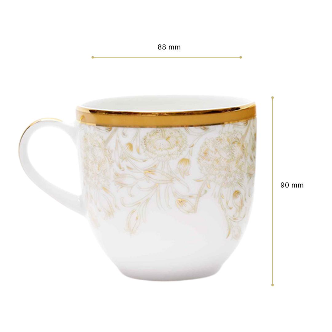 Pete's Coffee Mug Set of 6 | Yellow | Mustard Iris ICHKAN