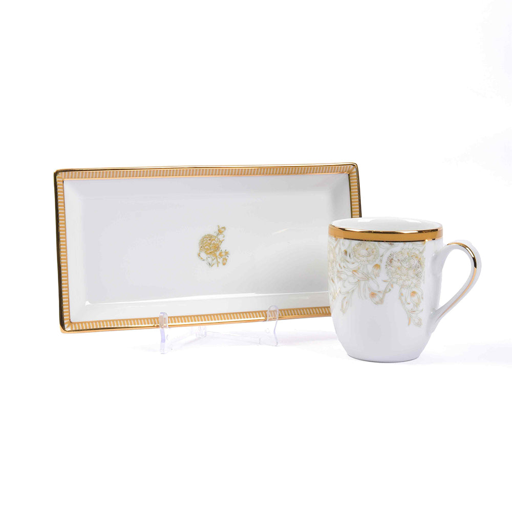 Coffee Mug and Snack Platter Combo - Gift Box | Yellow | Mustard Iris ICHKAN