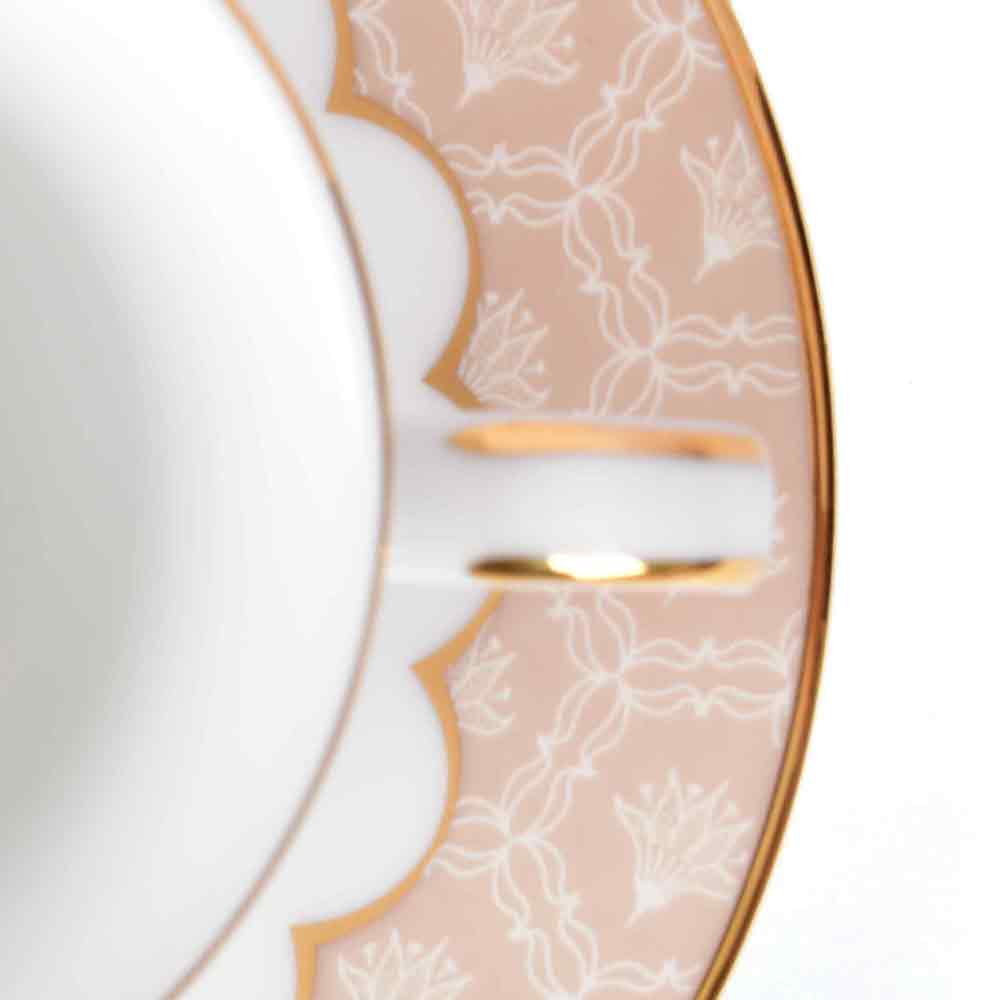 Tea Cup and Saucer Set 12 Pcs Bell Shape | Peach | Peach Legacy ICHKAN by Day To Day