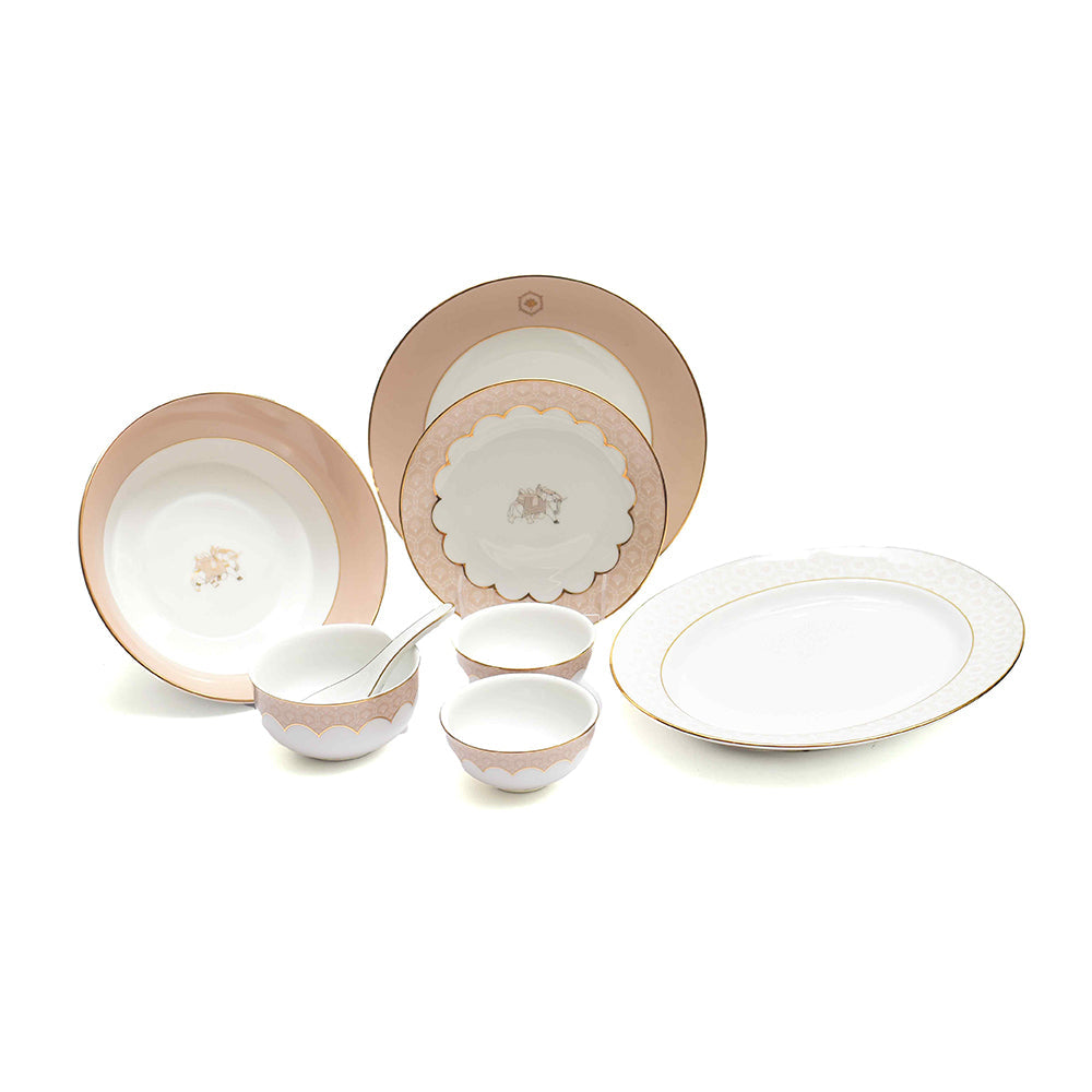 33 pc Dinner set | Peach | Peach Legacy ICHKAN