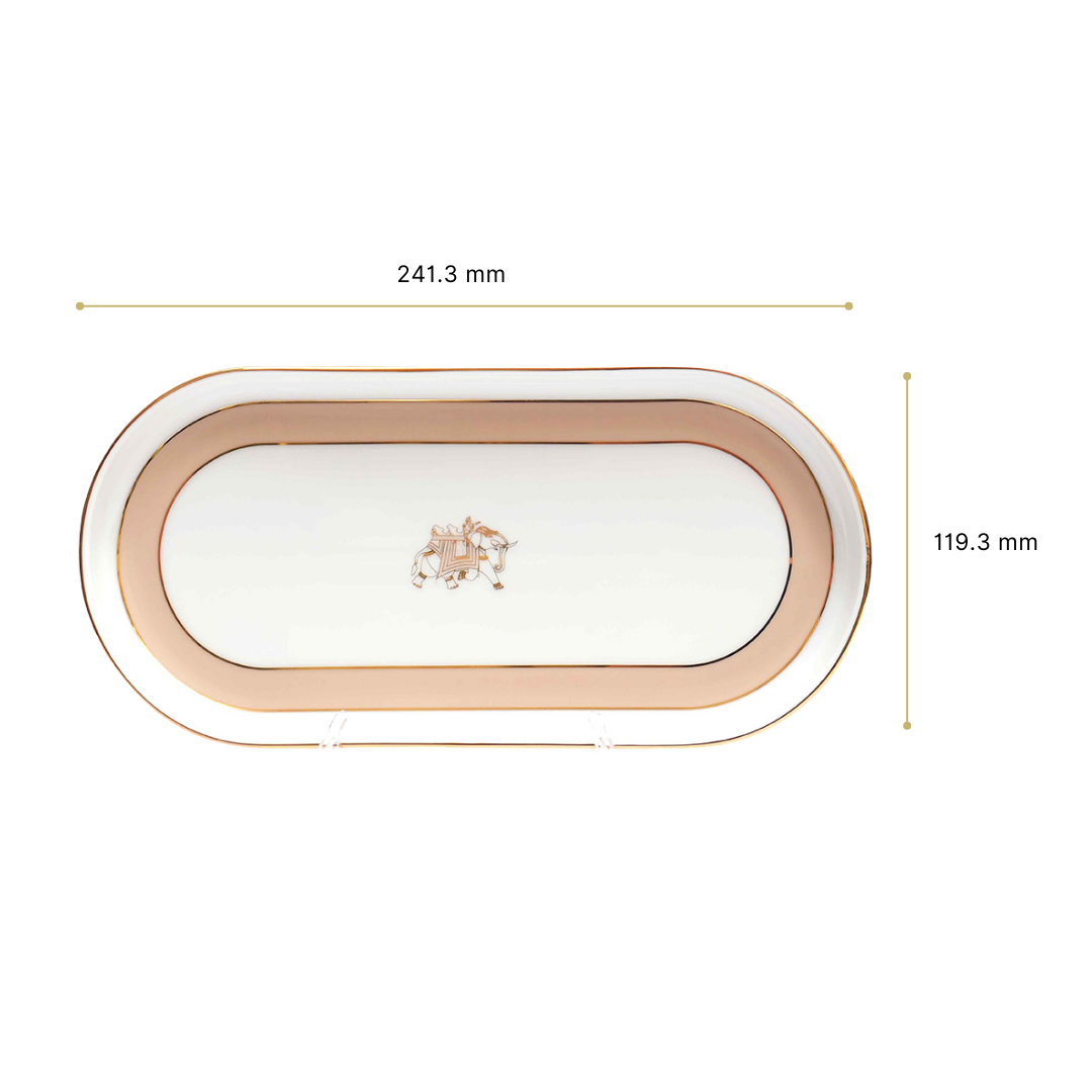 Oval Snack Tray/Platter | Peach | Peach Legacy ICHKAN