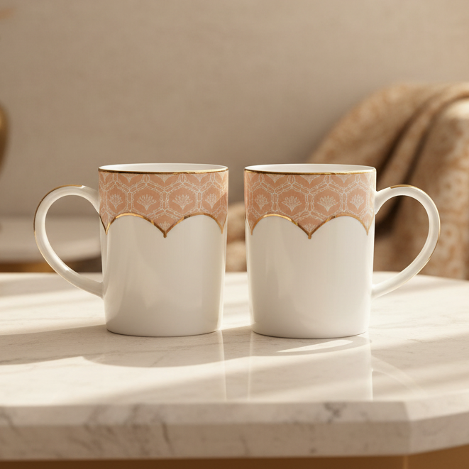 Slim Coffee Mug Set of 6 | Peach | Peach Legacy ICHKAN by Day To Day
