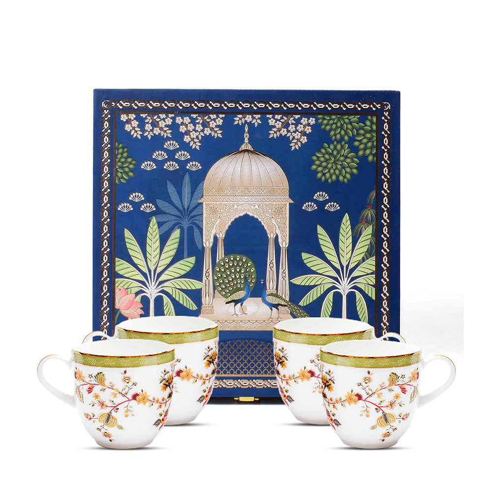 Pete's Coffee Mug Set of 4 - Gift Box | Green | Bloom ICHKAN