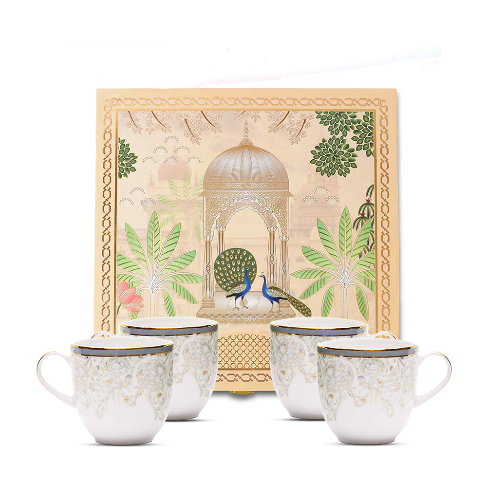 Pete's Coffee Mug Set of 4 - Gift Box | Grey | Grey Iris ICHKAN