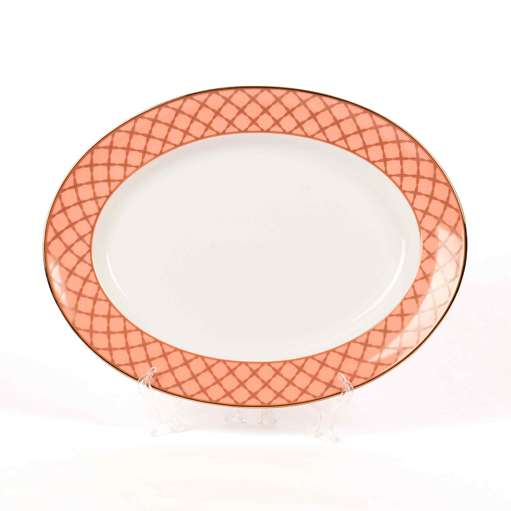 33 pc Dankotuwa Sri Lanka Dinner set | Peach | Angel Rope ICHKAN
