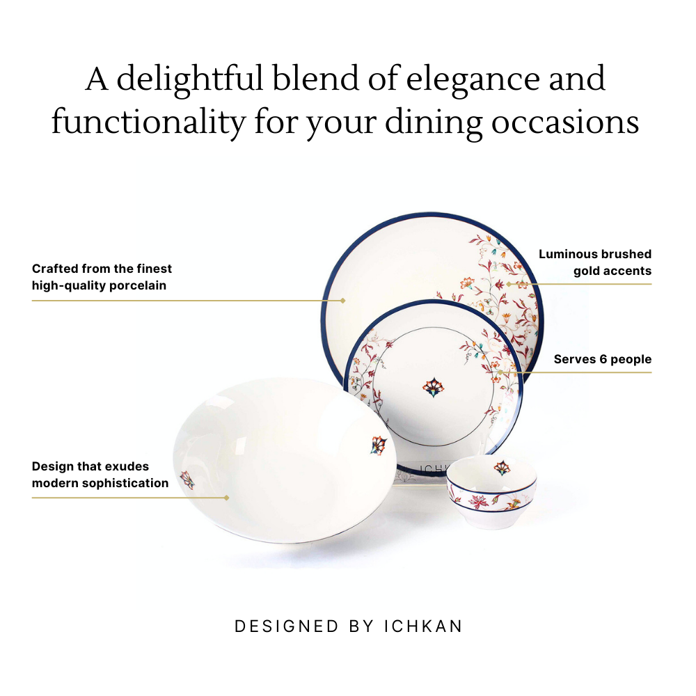 27 Pc Dinner set | Saaz | Ichkan Roots