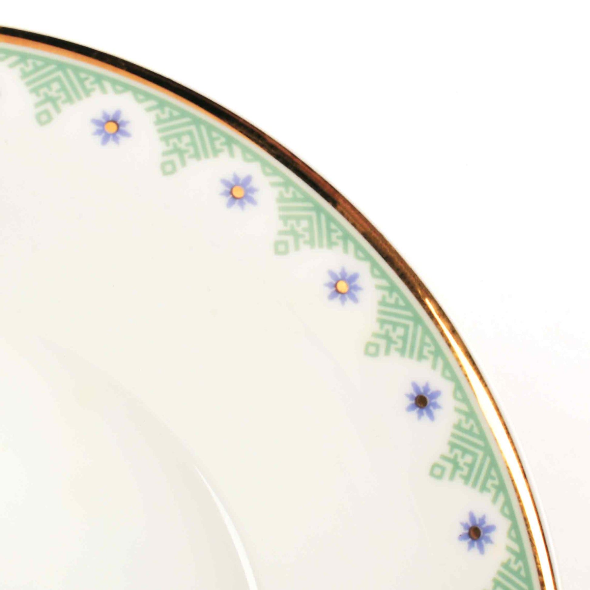 33 pc Dankotuwa Sri Lanka Dinner set | Green | Isabella Gold ICHKAN