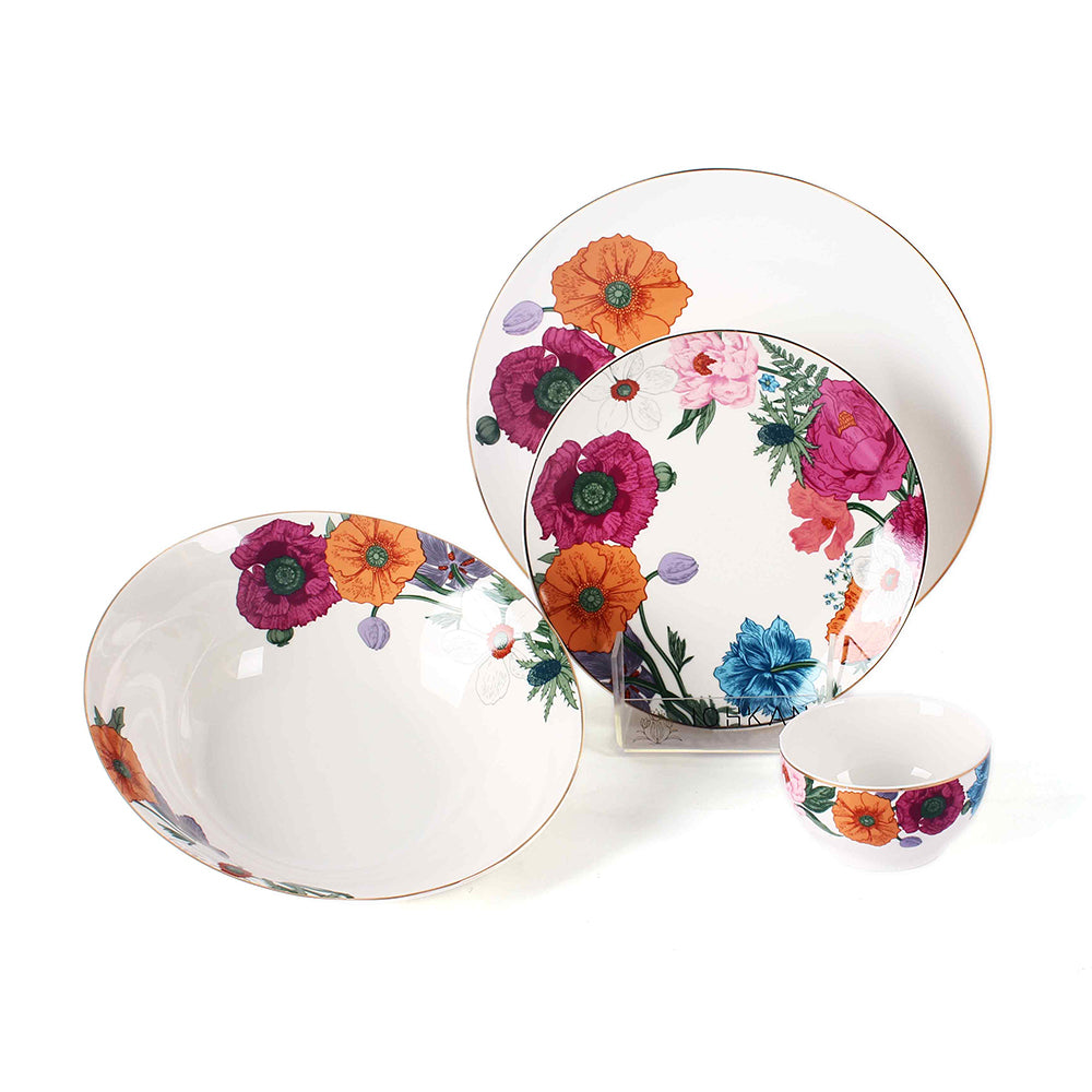 20 Pc Dinner set | Secret Garden | Ichkan Roots