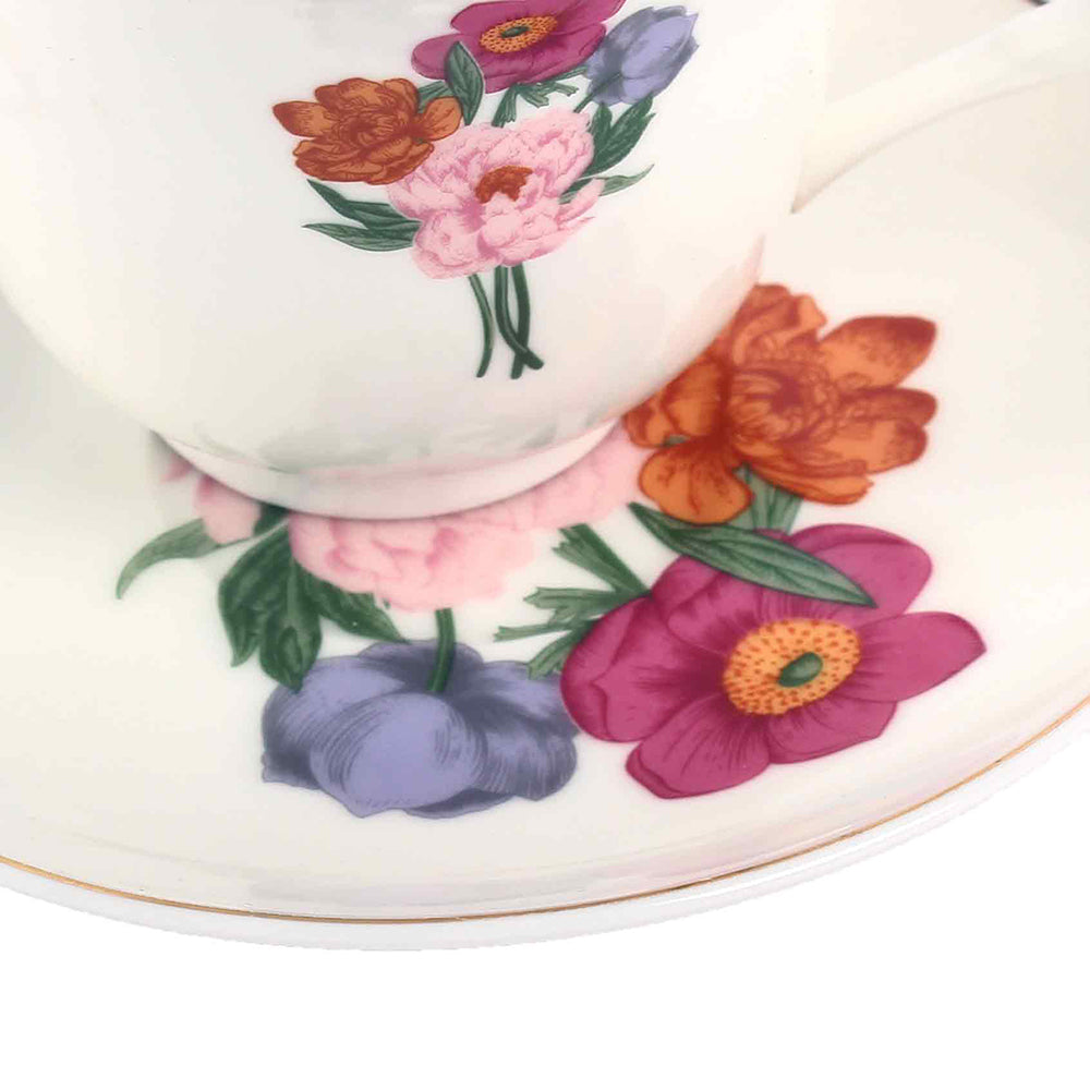 Tea Cup and Saucer Set 12 Pcs | Secret Garden | Ichkan Roots