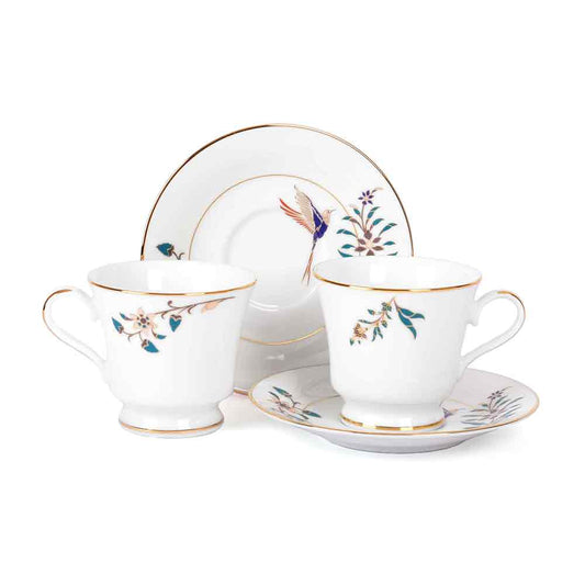 Tea Cup and Saucer Set 12 Pcs Bell Shape | Green | Shahi ICHKAN by Day To Day