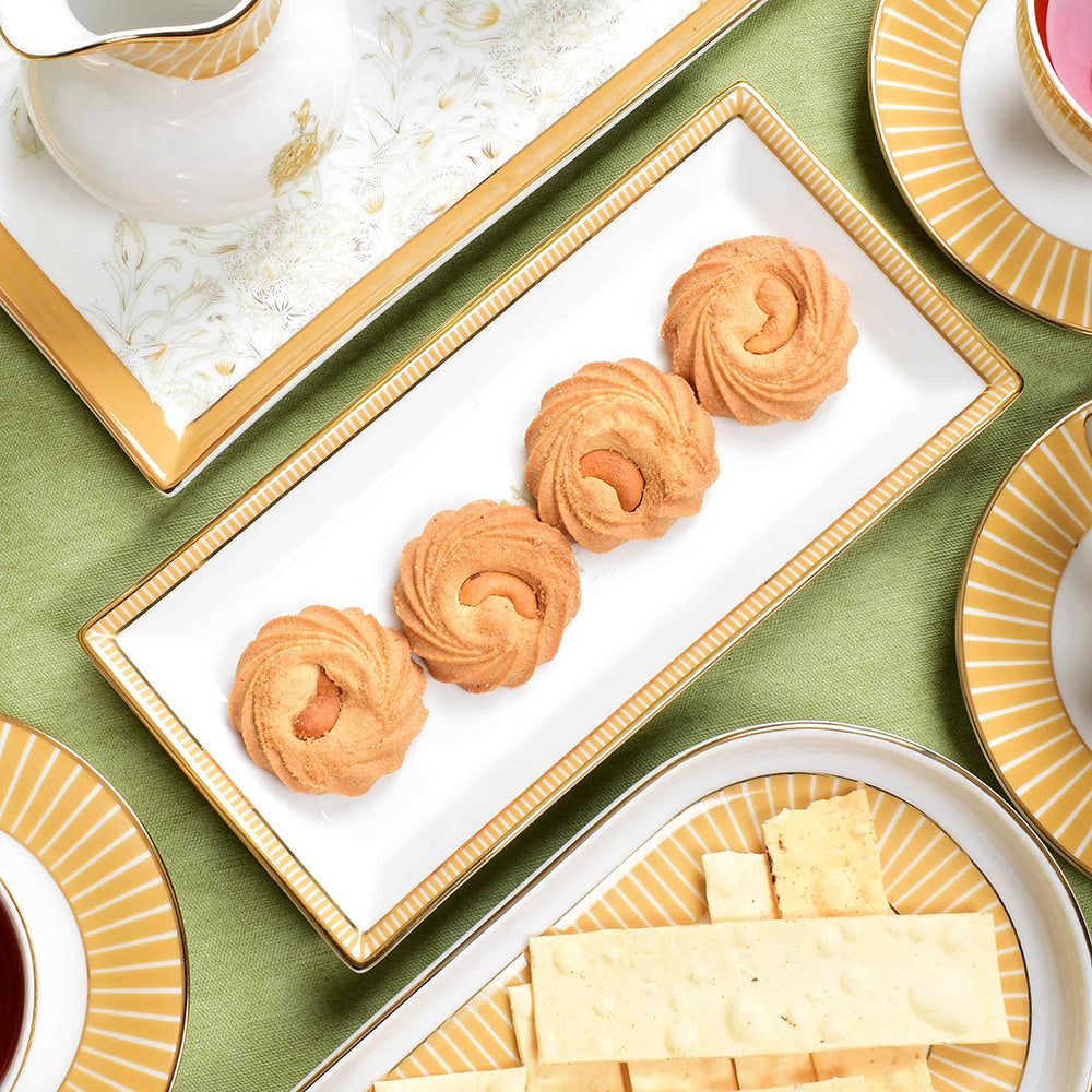 Rectangle Snack Tray/Platter Small | Yellow | Mustard Iris ICHKAN