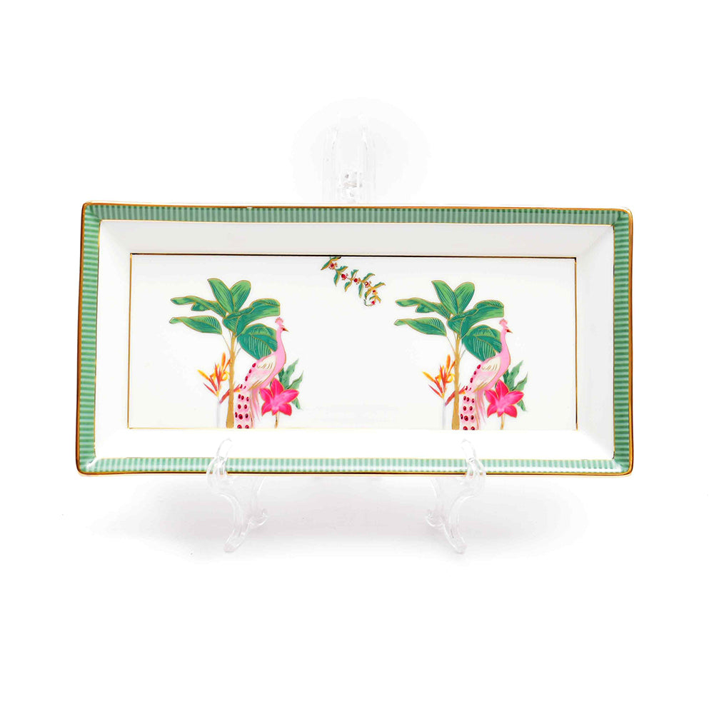 Rectangle Snack Tray/Platter Small | Green | Mayura ICHKAN