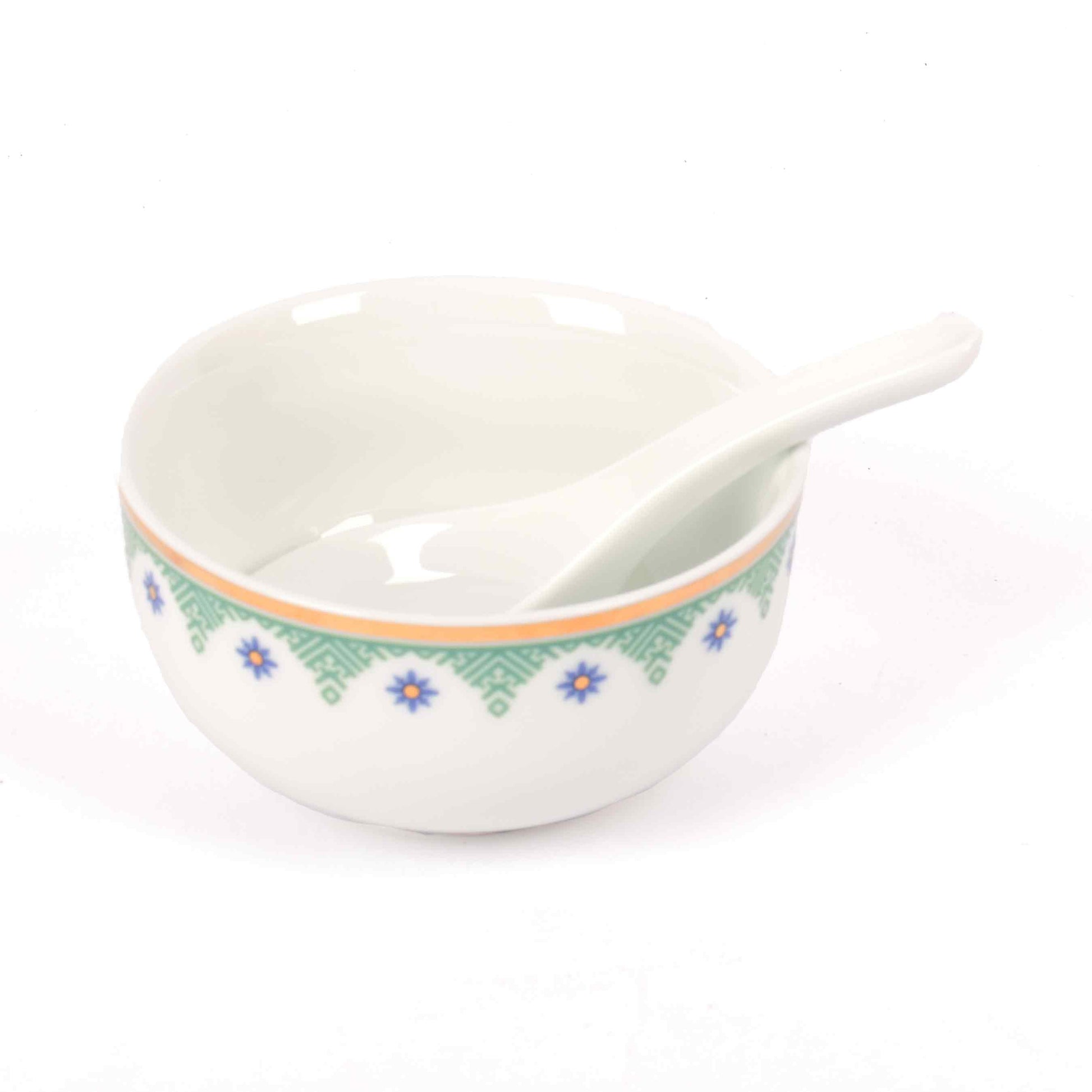 33 pc Dankotuwa Sri Lanka Dinner set | Green | Isabella Gold ICHKAN