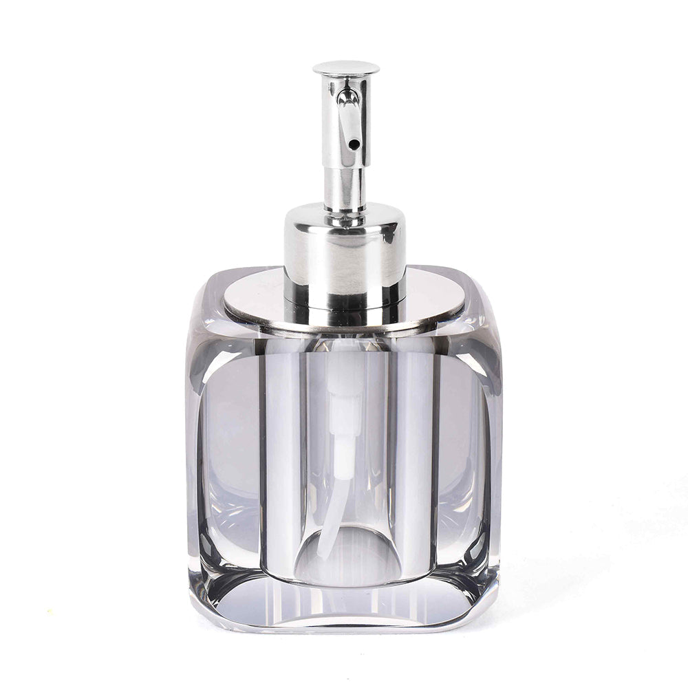 Crystal Square Soap Dispenser | Black | Crystal Powder Room Utility ICHKAN by Day To Day
