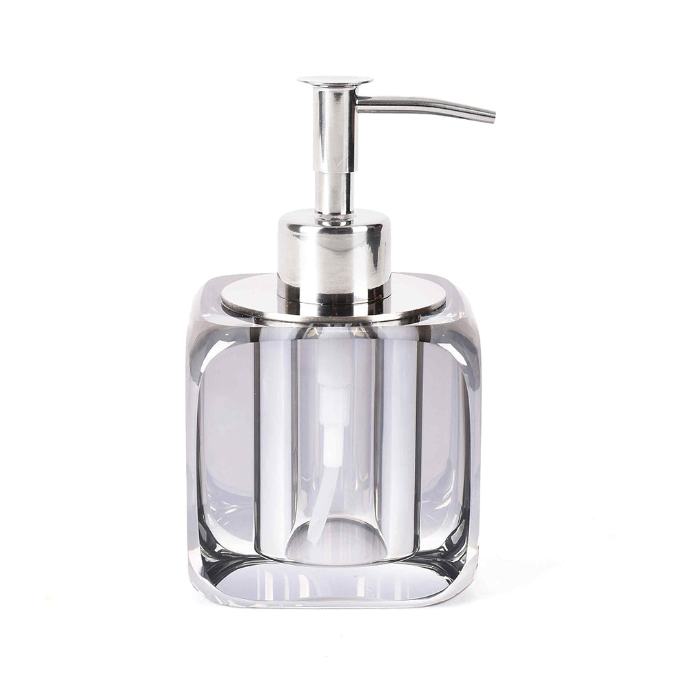 Crystal Square Soap Dispenser | Black | Crystal Powder Room Utility ICHKAN by Day To Day