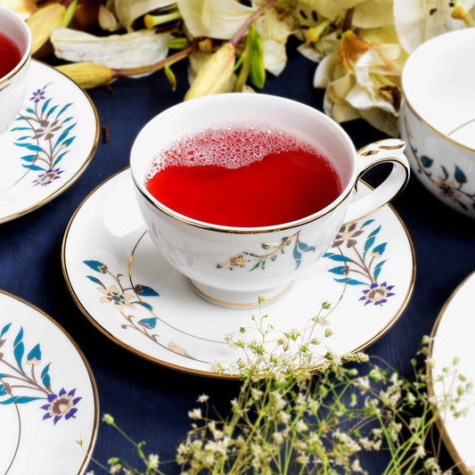 Tea Cup & Saucer 12pc | Green | Shahi ICHKAN