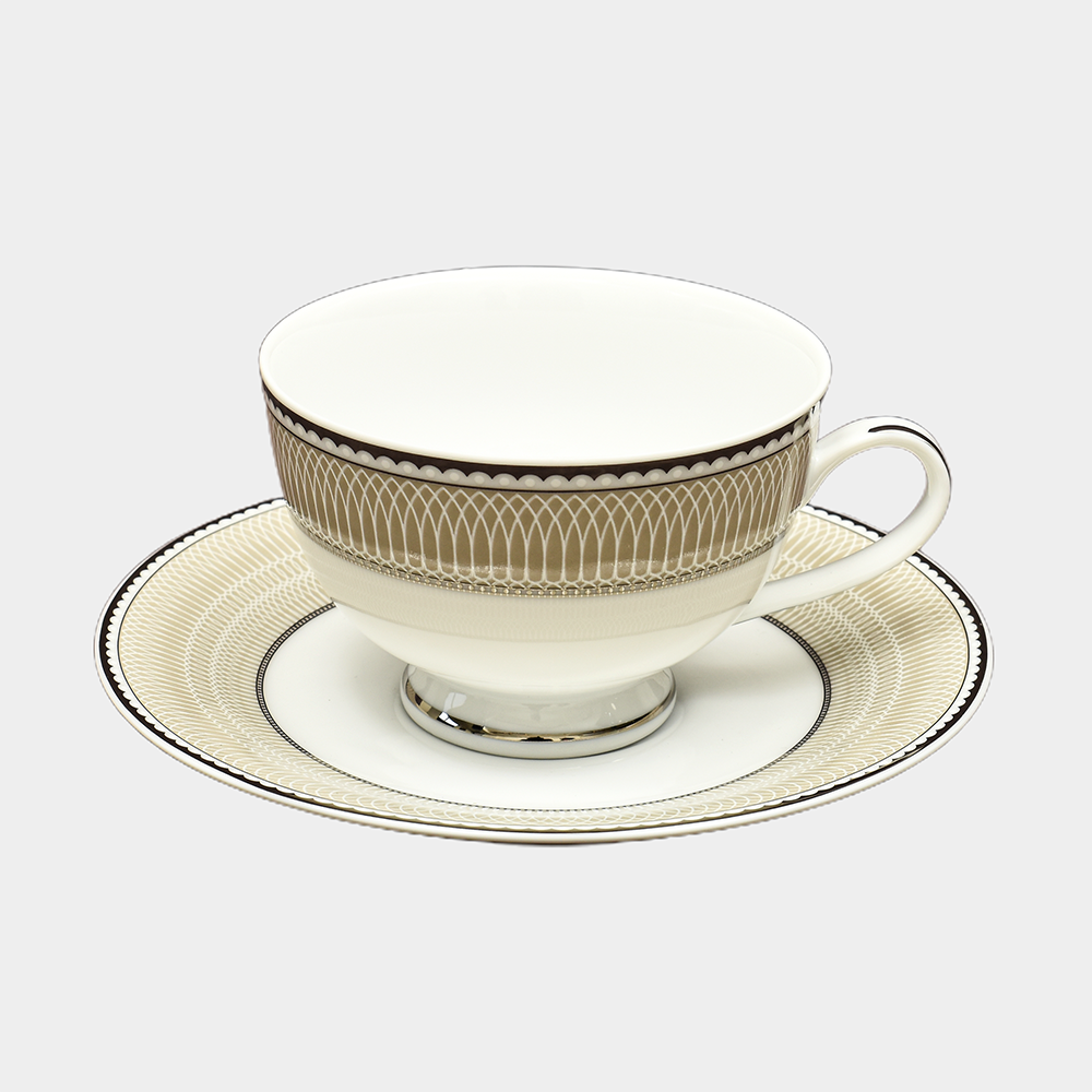 Shine Platin Tea Cup & Saucer 12 Pc ICHKAN by Day To Day